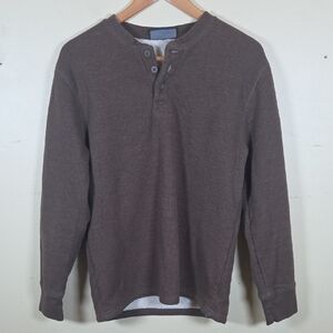 Indigo Fatigues Lined Henly Long Sleeve Sweater Size Medium